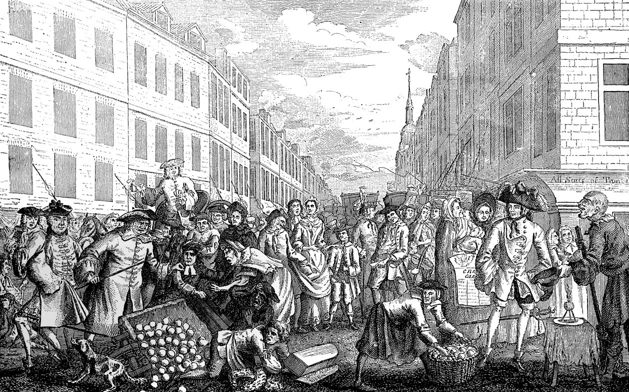 Christmas Gambols, 2. juledag, 1747 av Unbekannt
