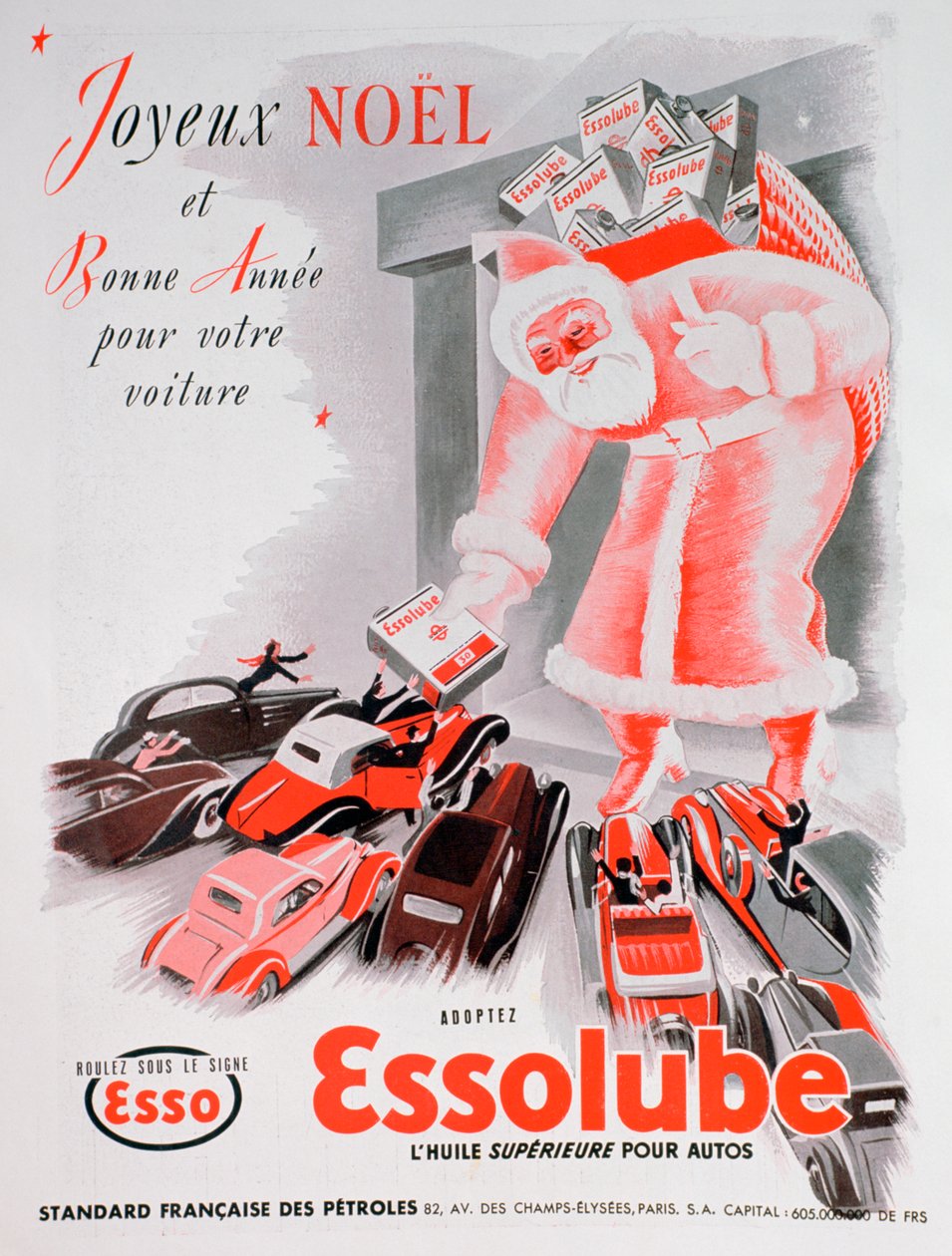 Juleannonse for Essolube motorolje, 1938 av Unbekannt