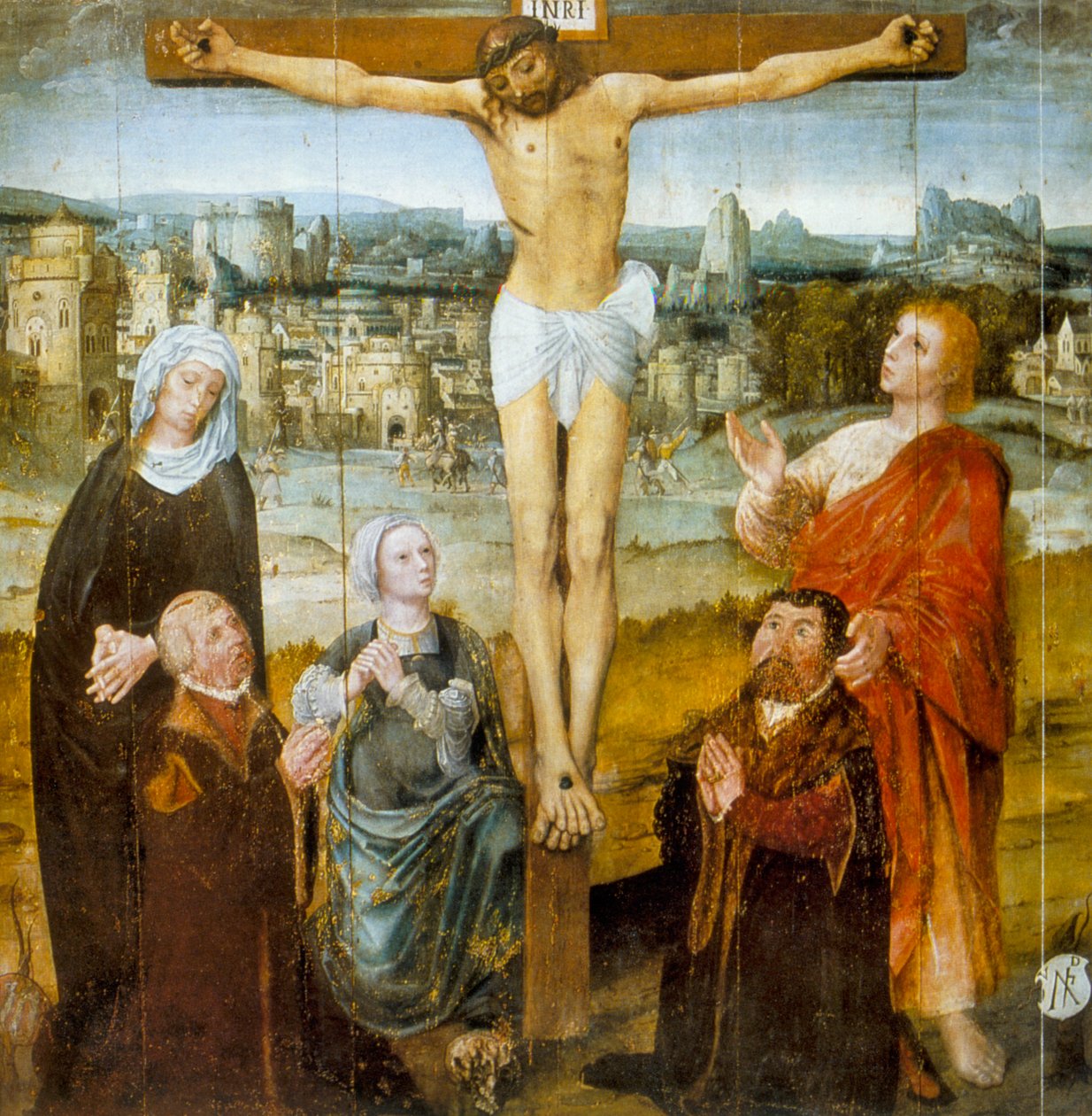 Christs Passion, detalj fra altertavlen til St. Antony, 1500-tallet av Unbekannt