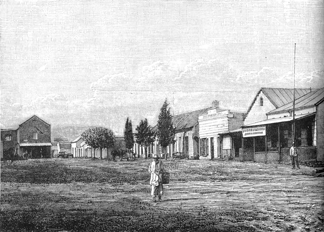 Church Square, Pretoria, ca 1880-tallet av Unbekannt