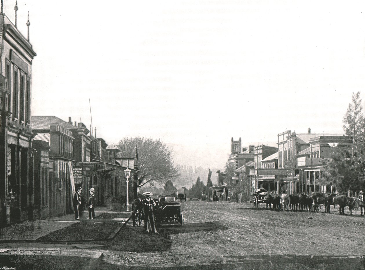 Church Street, Maritzburg, Sør-Afrika, 1895. av Unbekannt