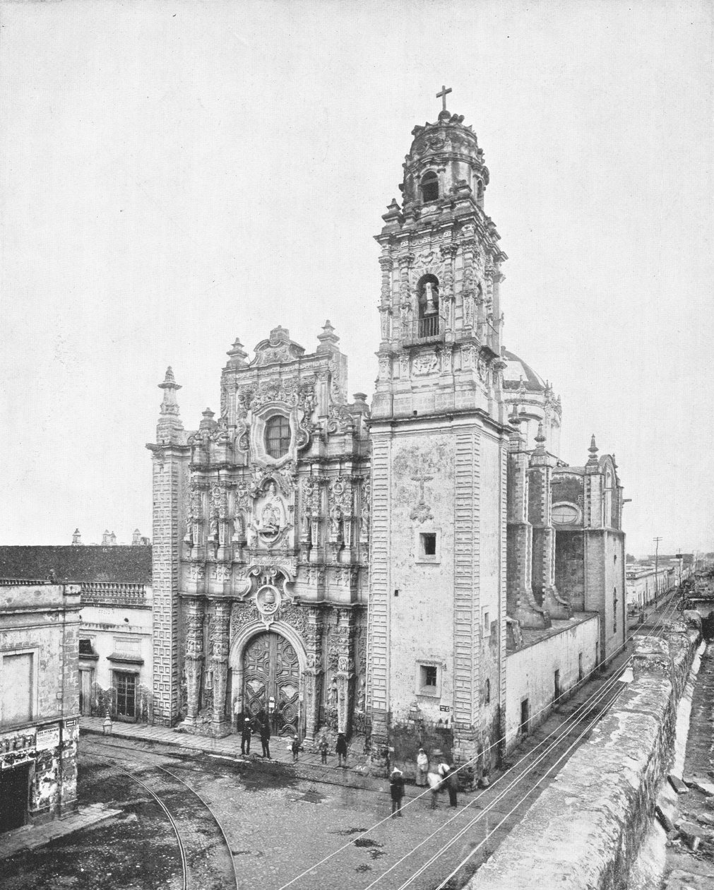 Church of La Santisima, Mexico by, Mexico, c1900. av Unbekannt