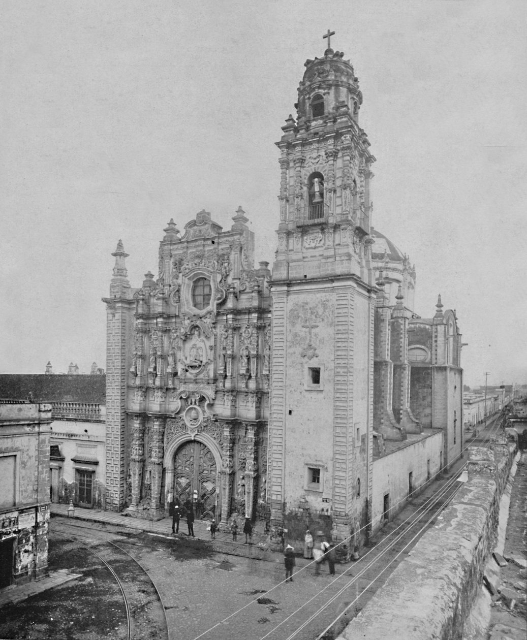 Church of La Santisma, City of Mexico, c1897. av Unbekannt