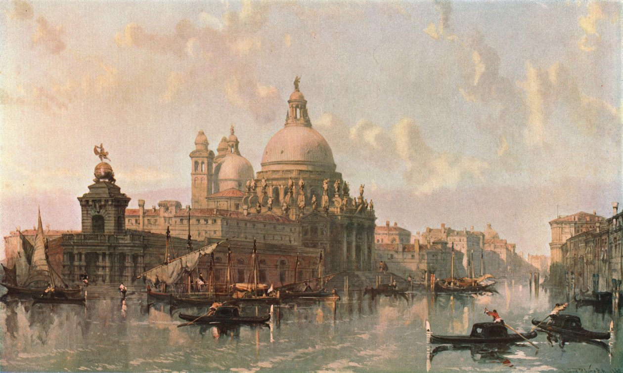 Santa Maria della Salute-kirken, Venezia, 1862, c1902. av Unbekannt