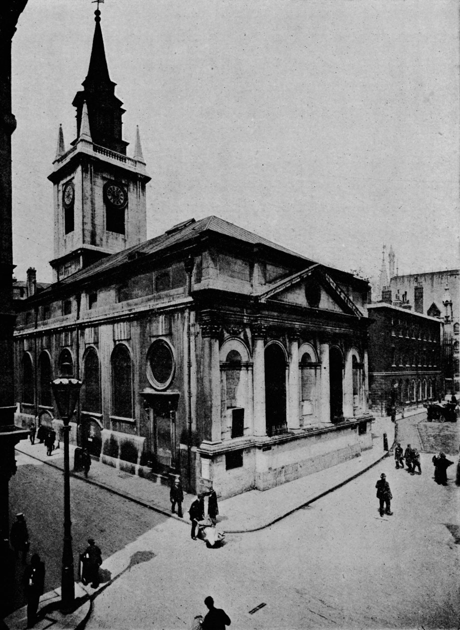 Church of St Lawrence, Jewry, City of London, c1910 1911 av Unbekannt