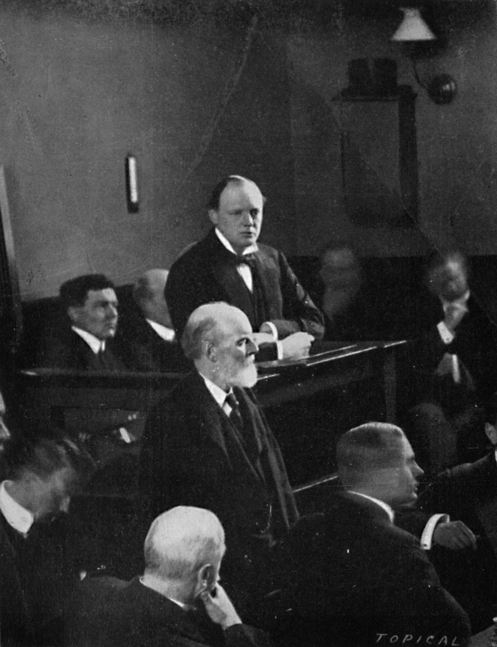 Churchill vitner om Sidney Street-hendelsen, 1911, 1945 av Unbekannt