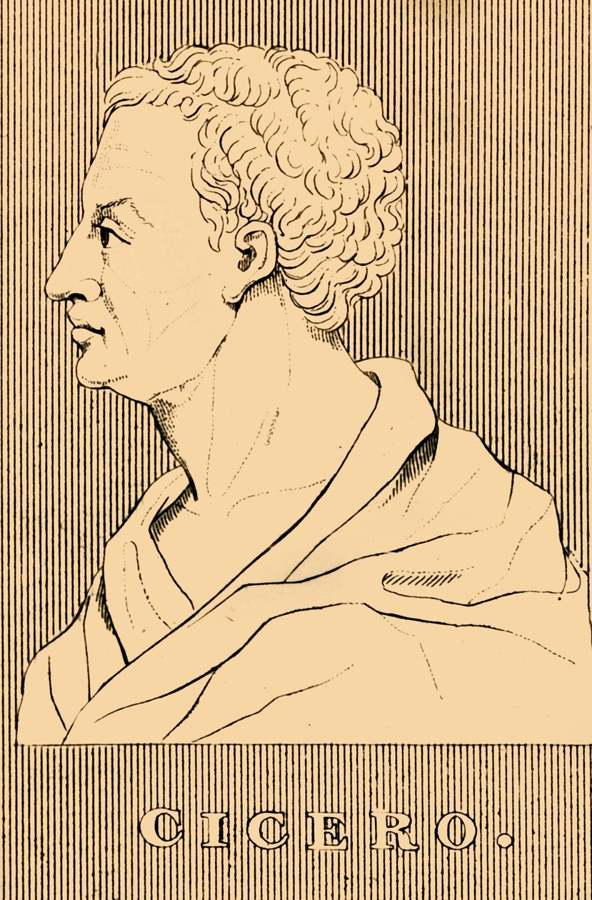 Cicero, 106-43 f.Kr., 1830. av Unbekannt