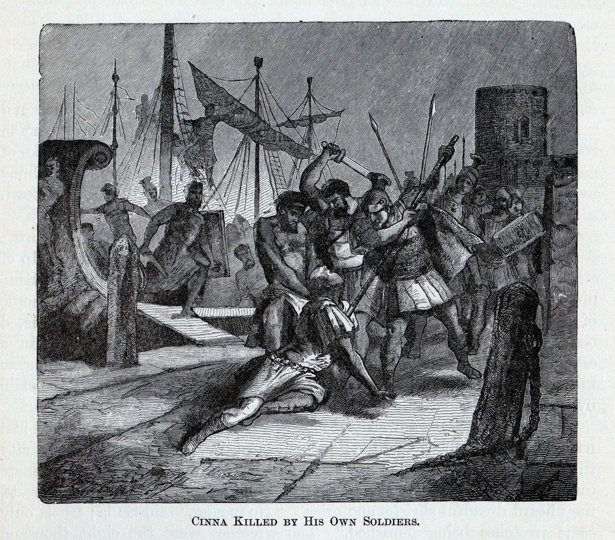Cinna drept av sine egne soldater, 1882 av Unbekannt