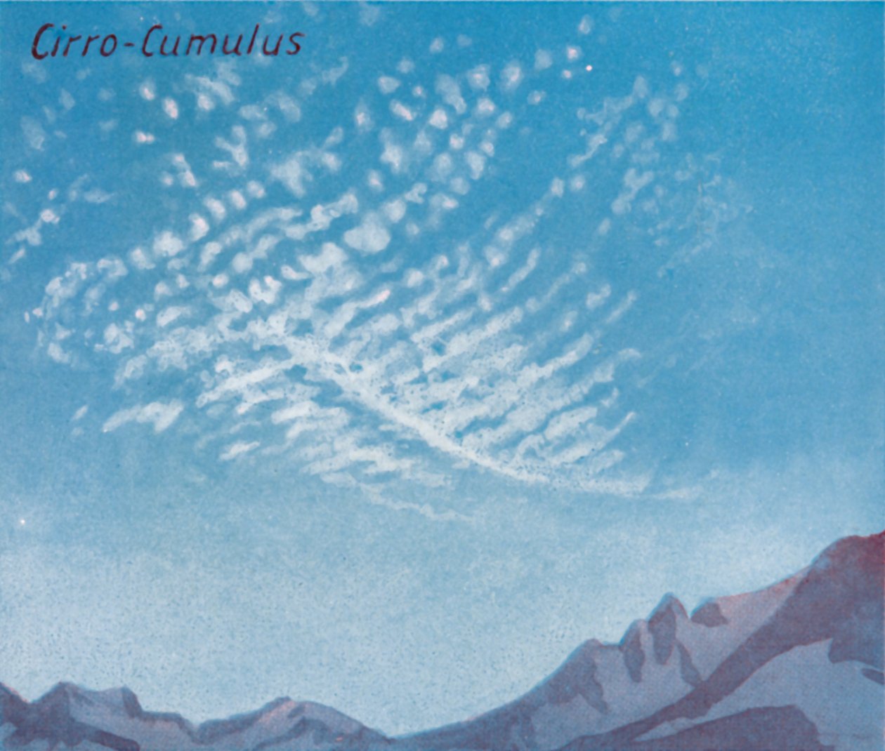 Cirro-Cumulus - Et dusin av de viktigste skyformene på himmelen, 1935 av Unbekannt