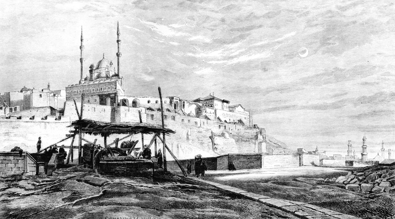 Citadellet av Kairo, Egypt, 1880 av Unbekannt