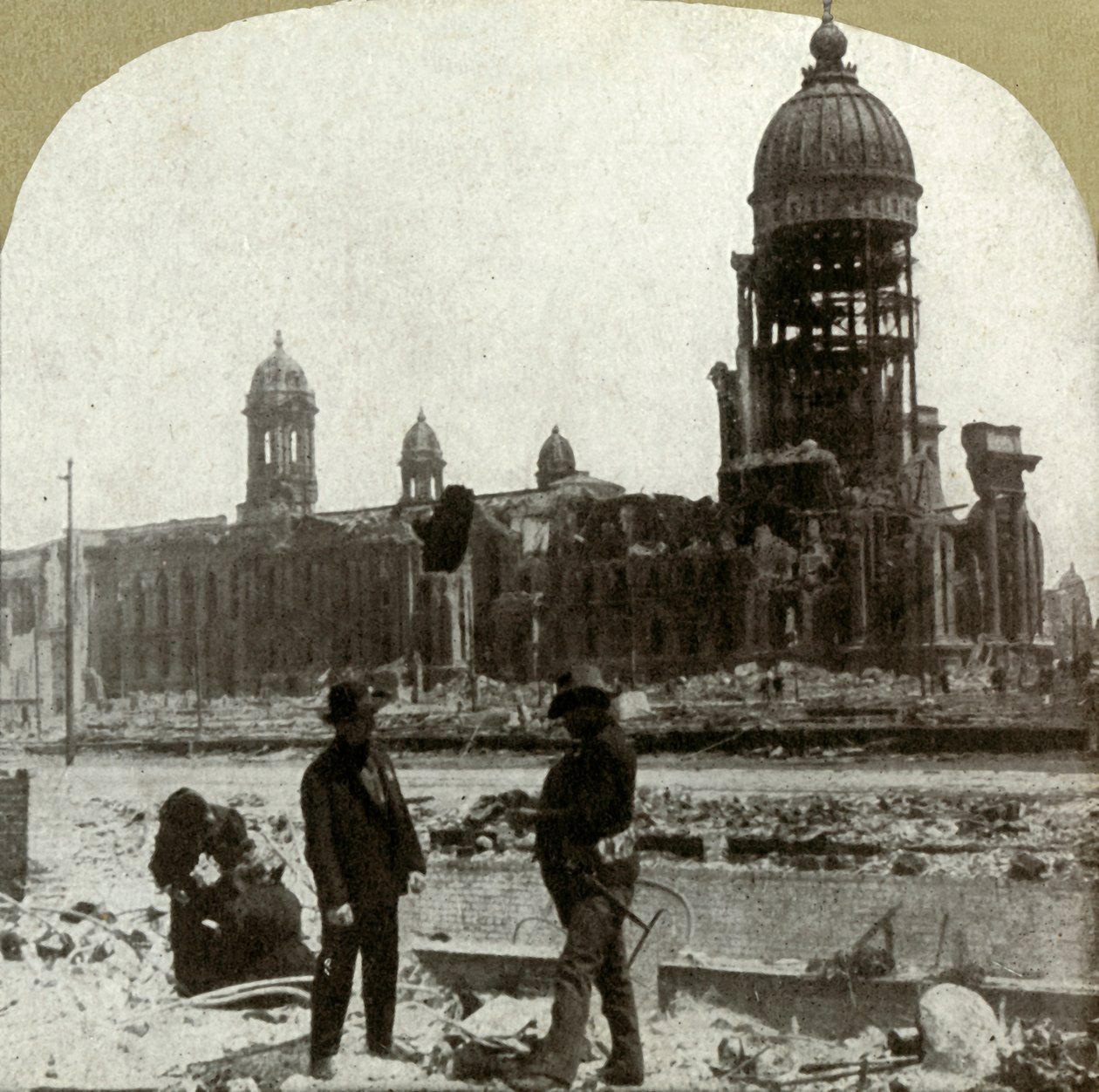 Rådhuset fra McAllister St. med utsikt mot nordøst, 1906. av Unbekannt