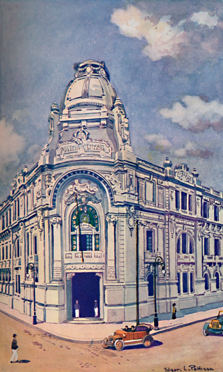 Sivilpolitiets hovedkvarter, Rio, 1914 av Unbekannt
