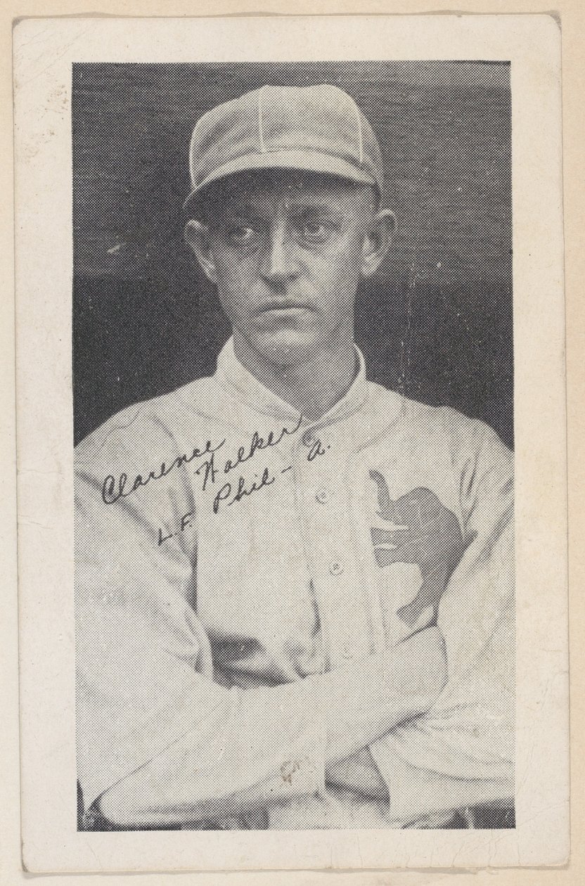 Clarence Walker, L.F. Phil - A., fra baseball stripekort W575-2, ca. 1921-22. av Unbekannt