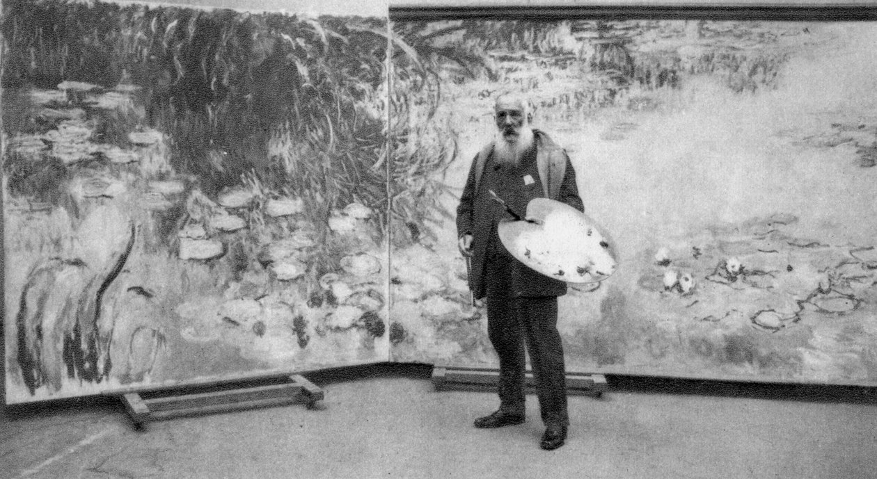 Claude Monet , fransk impresjonistisk maler, 1923 av Unbekannt
