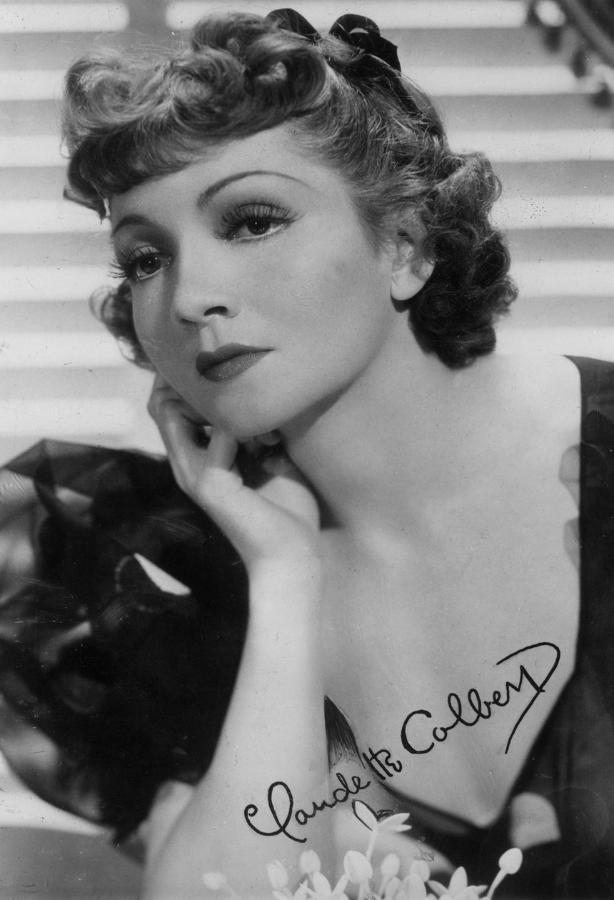 Claudette Colbert , amerikansk skuespillerinne, 1900-tallet av Unbekannt