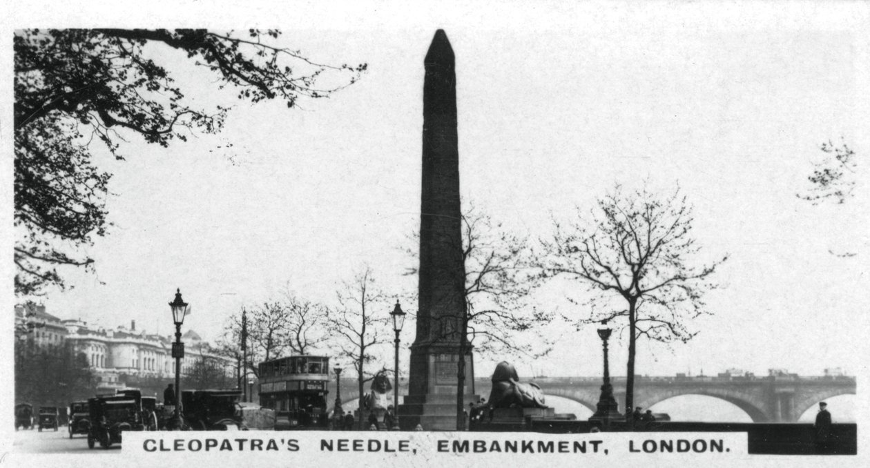 Cleopatras Needle, Embankment, London, ca 1920-tallet av Unbekannt