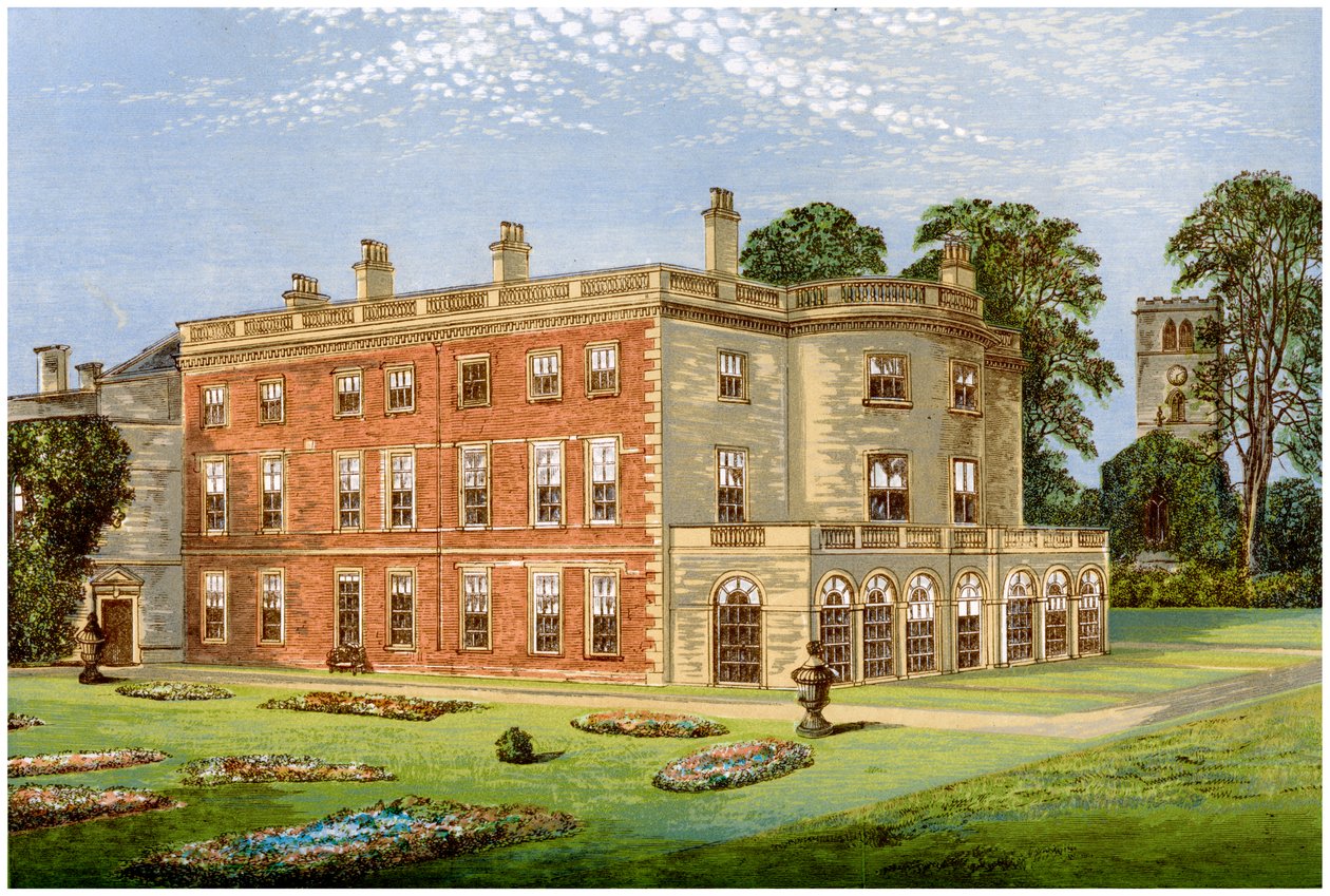 Clifton Hall, Nottinghamshire, hjemmet til Baronet Clifton, c1880 av Unbekannt