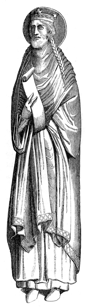 Clotaire I 497-560, kongen av frankerne, 1849 av Unbekannt