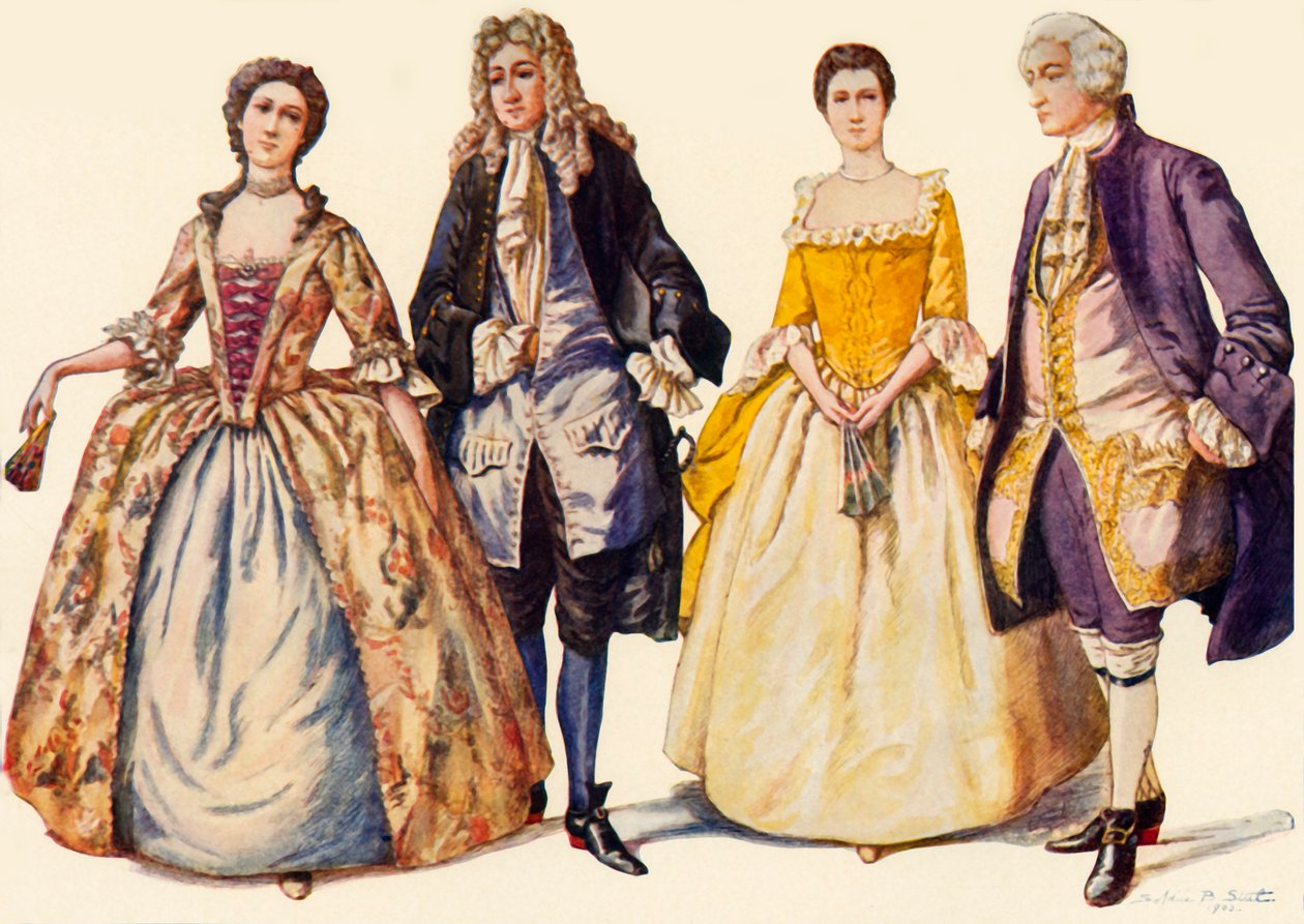 Clothing Reigns of Queen Anne and George I, 1702-1725, 1903, 1937. av Unbekannt