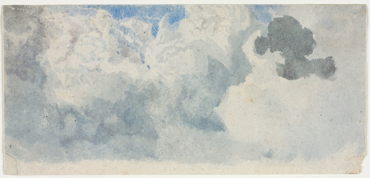 Cloud Study, 1800-tallet. av Unbekannt