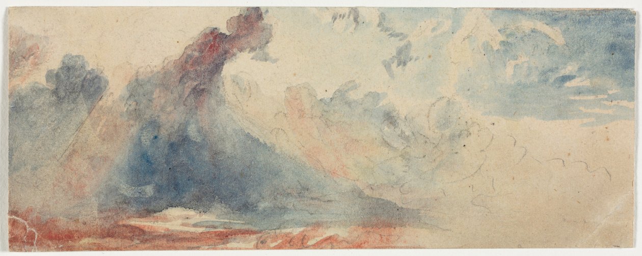 Cloud Study, 1800-tallet. av Unbekannt