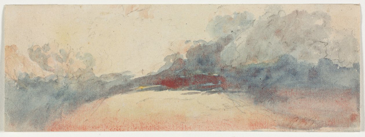 Cloud Study, 1800-tallet. av Unbekannt