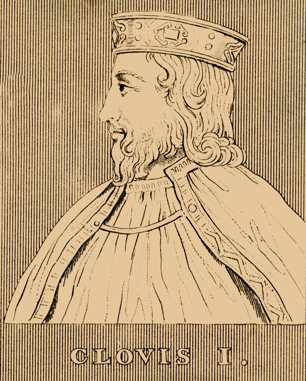 Clovis I, 466-511, 1830. av Unbekannt