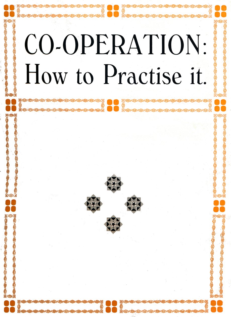 Co-Operation: How to Practice It, 1919 av Unbekannt