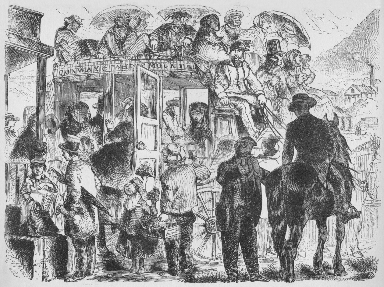Busser til feriesteder og hoteller, c1859, 1938 av Unbekannt