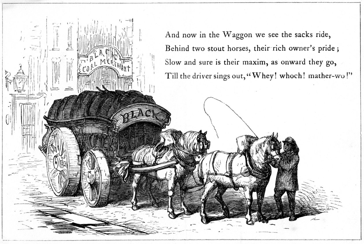 Kullleveringsvogn, 1860 av Unbekannt
