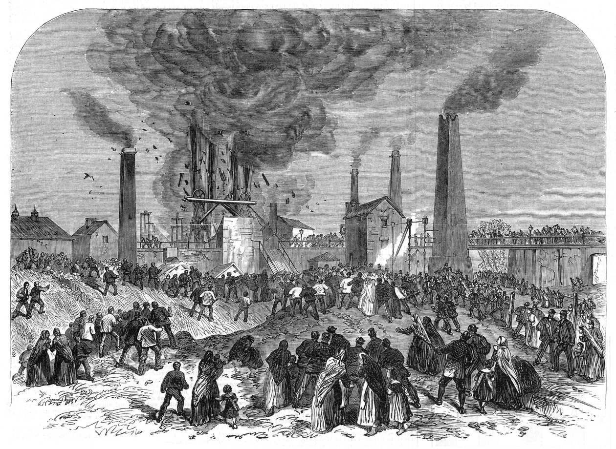 Kullgruvekatastrofe, Oaks Colliery, Barnsley, Yorkshire, desember 1866 av Unbekannt