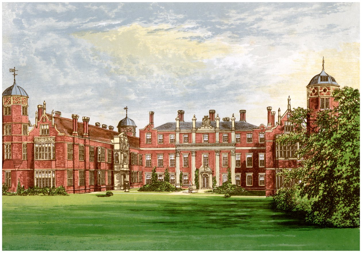 Cobham Hall, Kent, hjemmet til jarlen av Darnley, c1880 av Unbekannt
