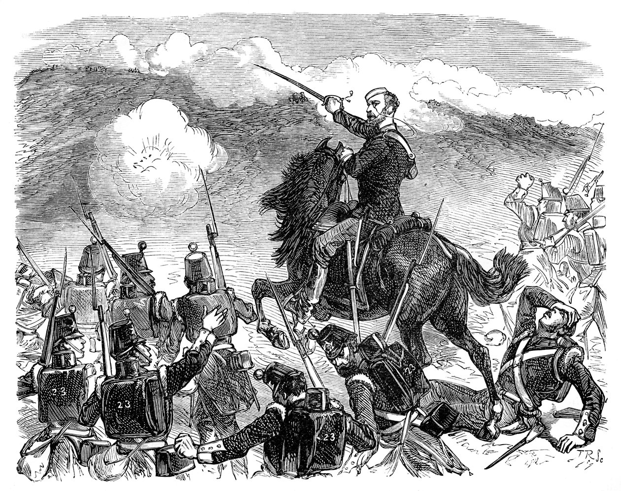 Codringtons brigade i slaget ved Alma, Krim-krigen, 1850-tallet, 1888 av Unbekannt