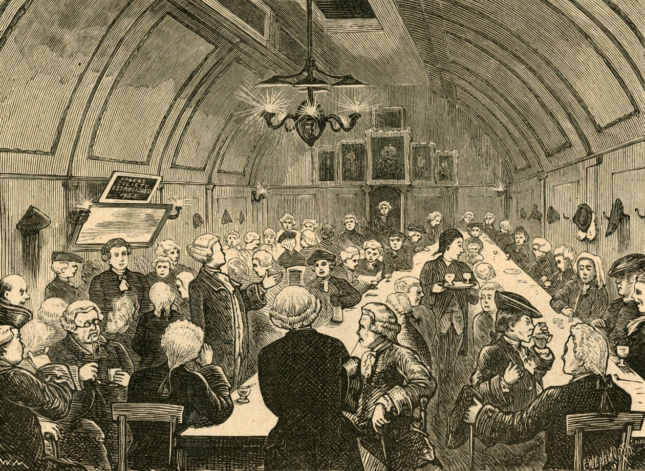 Cogers Hall, fra et gammelt trykk, 1897. av Unbekannt