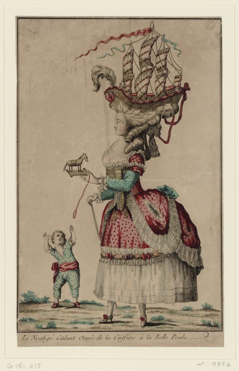Frisyre på Belle-Poule, 1778 av Unbekannt