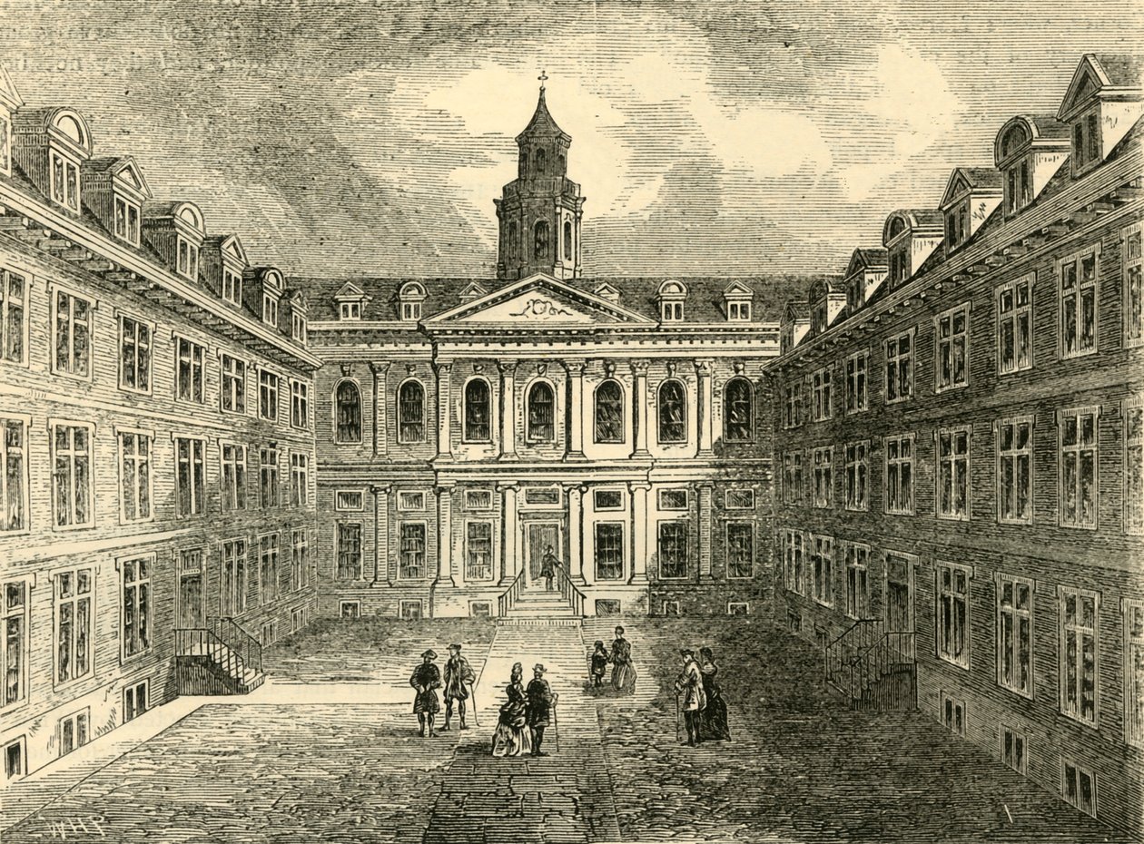 College of Physicians, Warwick Lane. Interiør i firkanten, c1872. av Unbekannt
