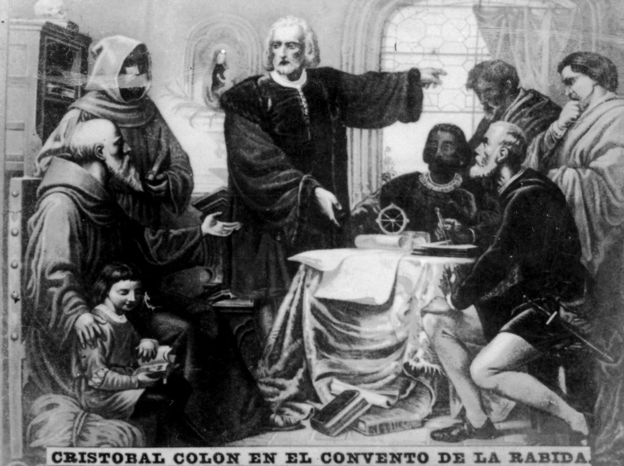 Colombus i Rabida, 1400-tallet, 1920-tallet av Unbekannt
