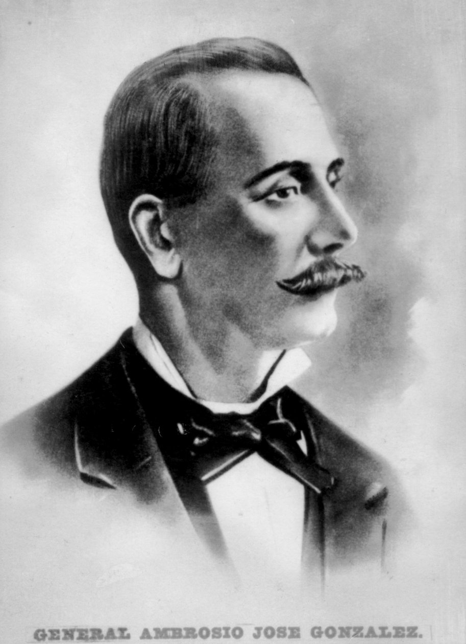Oberst Ambrosio José Gonzales 1818-1893, cubansk revolusjonær av Unbekannt