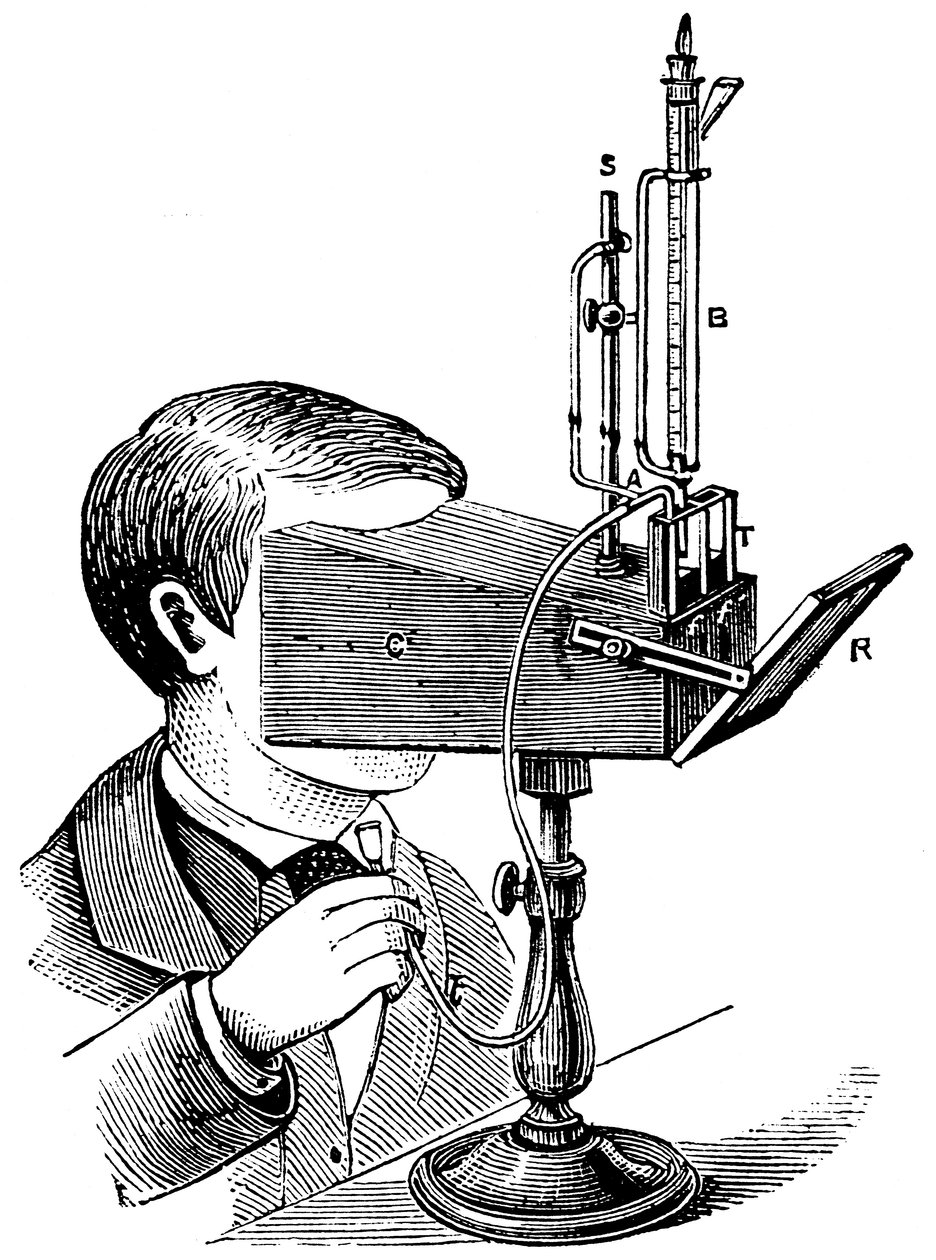 Kolorimeter, etter et design av Labilliardiere med modifikasjoner av Salleron, 1871 av Unbekannt