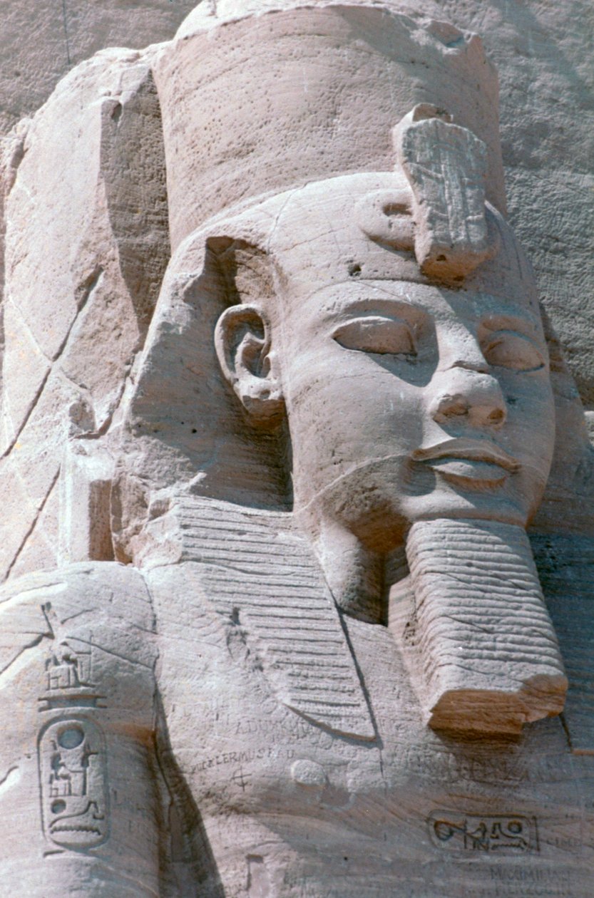 Kolossal statue av Ramses II, tempelet til Abu Simbel, Egypt, 1200-tallet f.Kr av Unbekannt