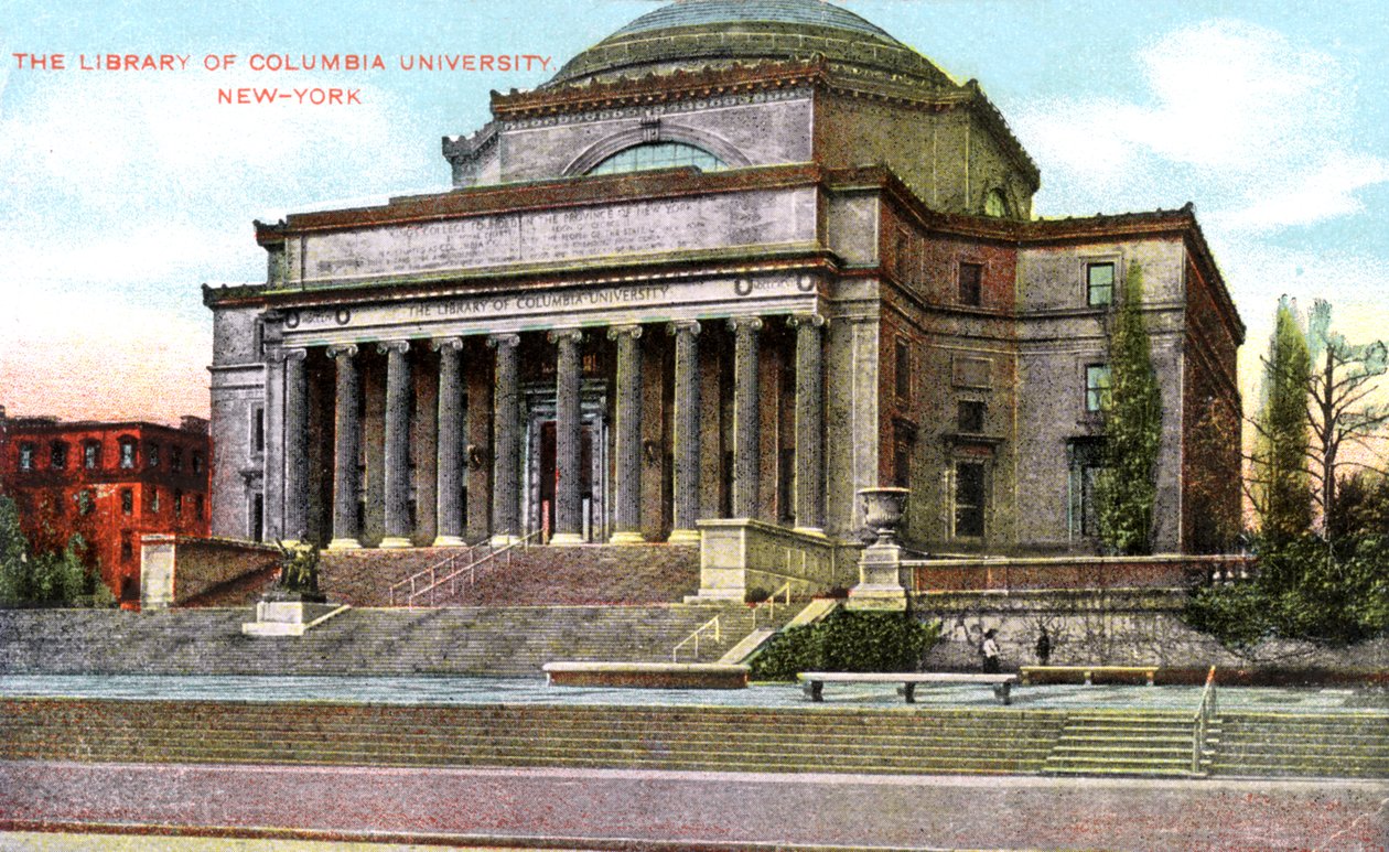 Columbia University bibliotek, New York, USA, ca 1900-tallet av Unbekannt