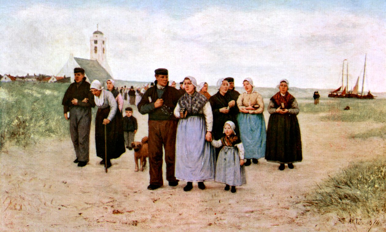 Kommer fra kirken, 1926 av Unbekannt