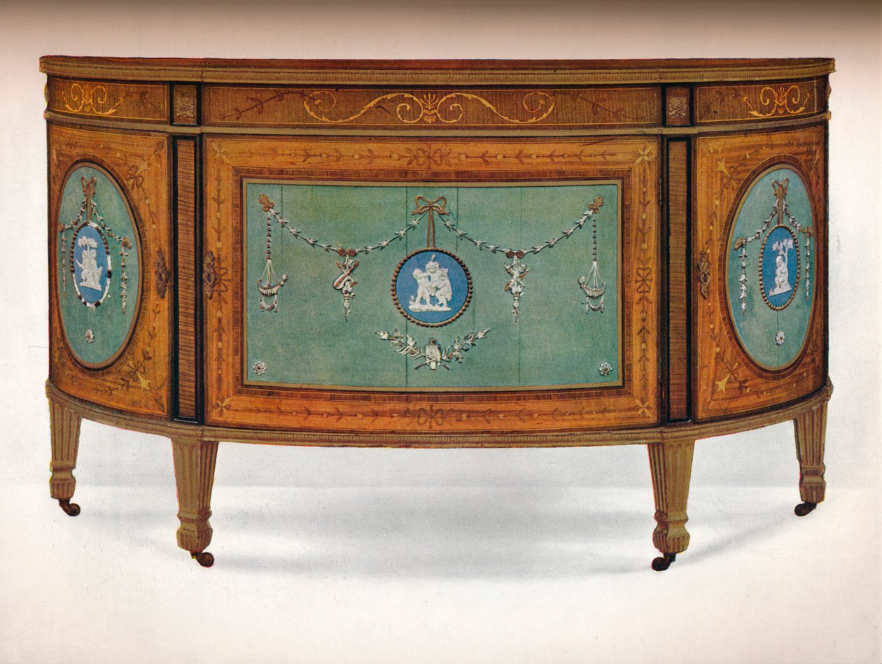 Kommode av Lunette Form, c1775 av Unbekannt