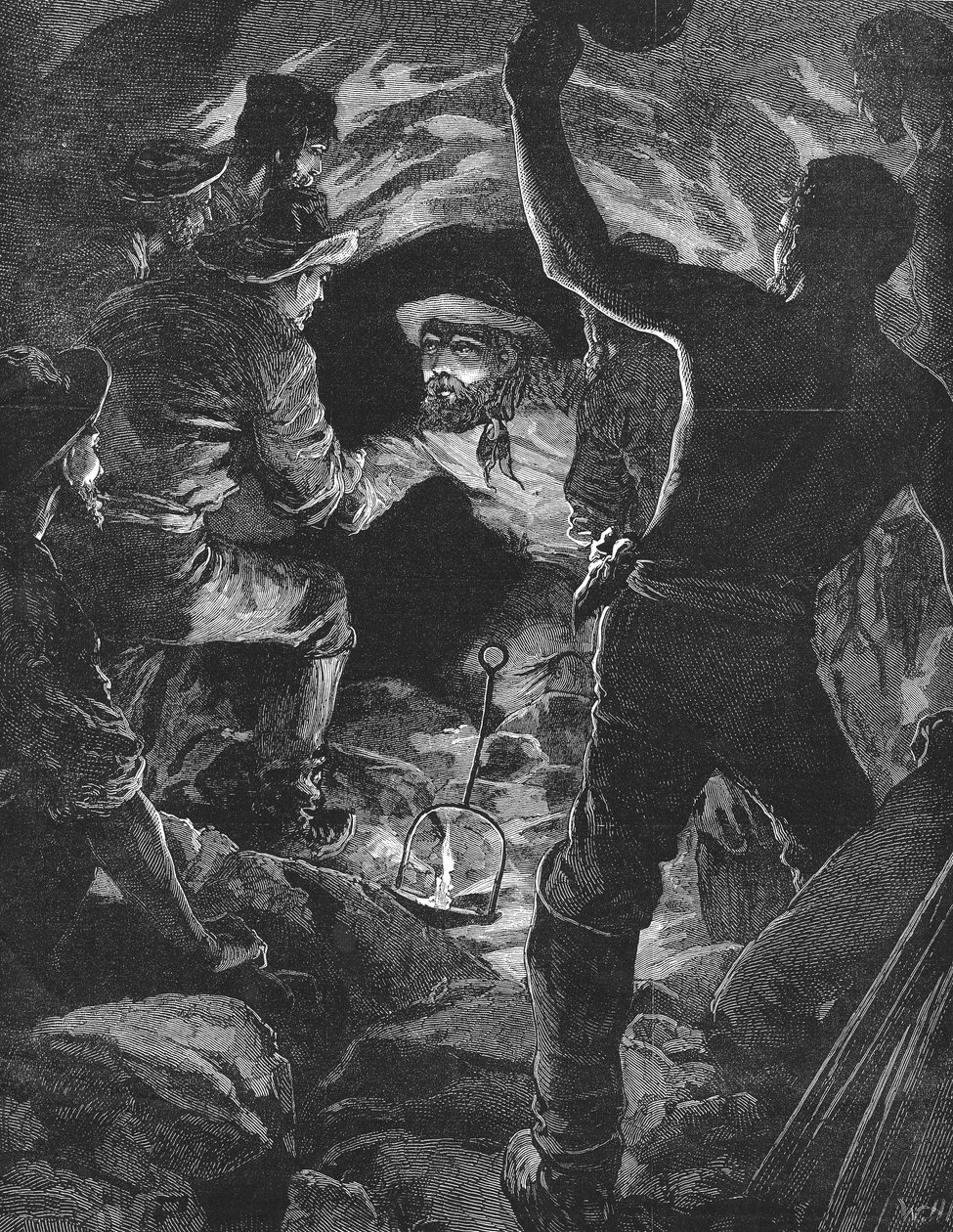 Ferdigstillelse av St Gotthard-tunnelen under Alpene, 1880 av Unbekannt