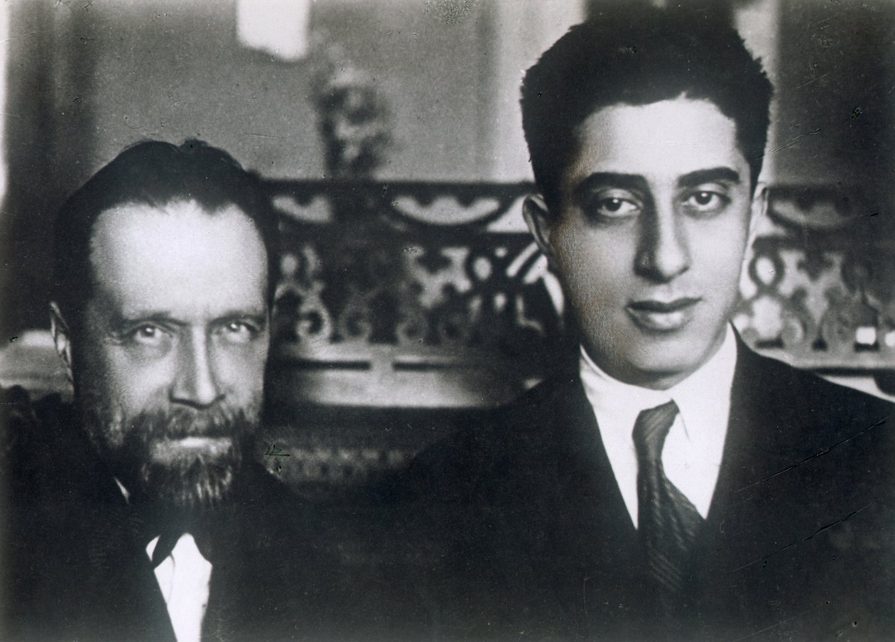 Komponistene Nikolai Myaskovsky og Aram Khachaturian, 1933 av Unbekannt
