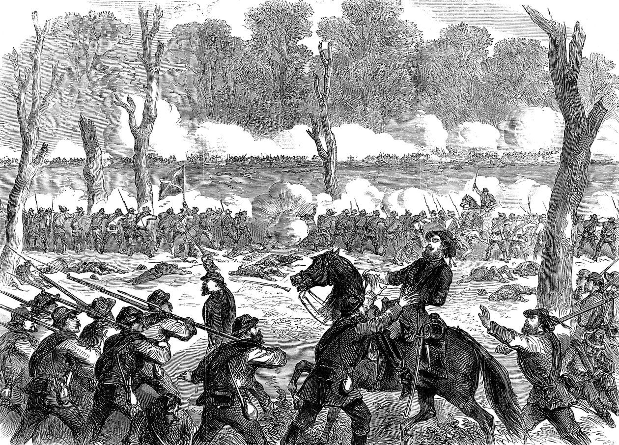 Konfødererte general Hood såret i slaget ved Chickamauga, amerikansk borgerkrig, 1863 av Unbekannt