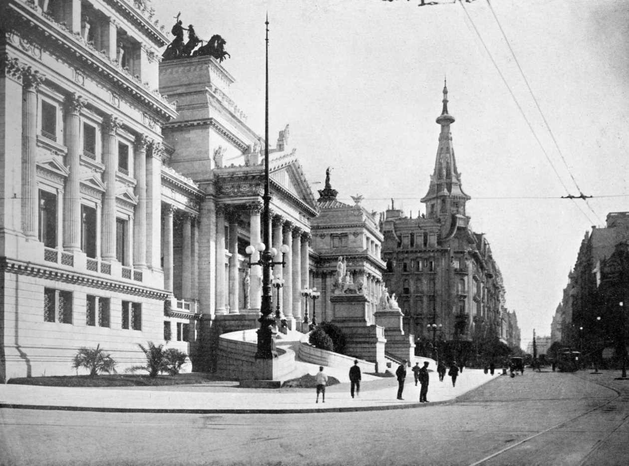 Kongresshallen og Avenida Callao, Buenos Aires, Argentina av Unbekannt