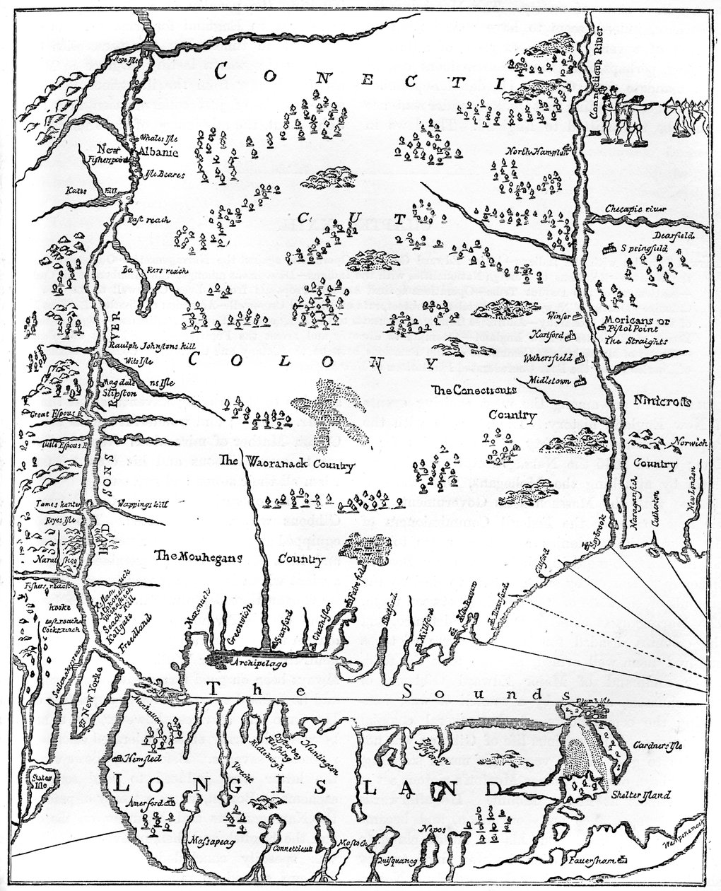 Connecticut, c1600-tallet c1880 av Unbekannt