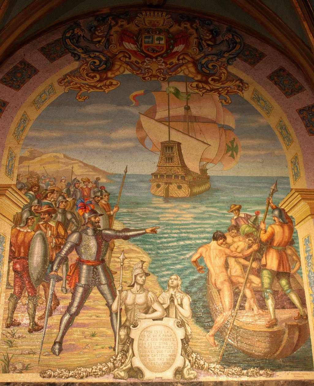Conquest Of Peru av Francisco Pizarro av Unbekannt