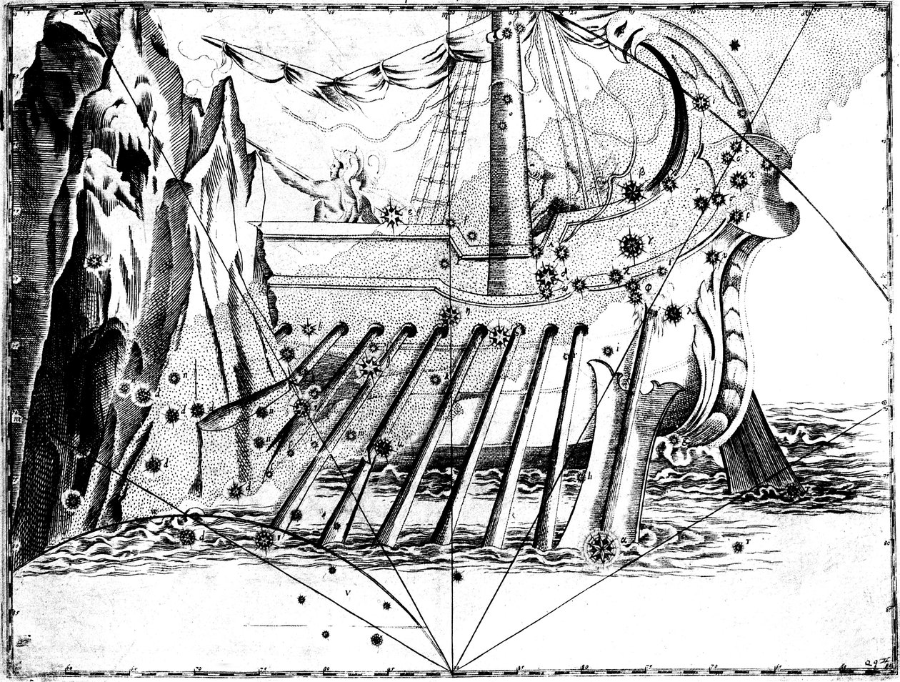 Constellation of Argo Navis, 1723 av Unbekannt